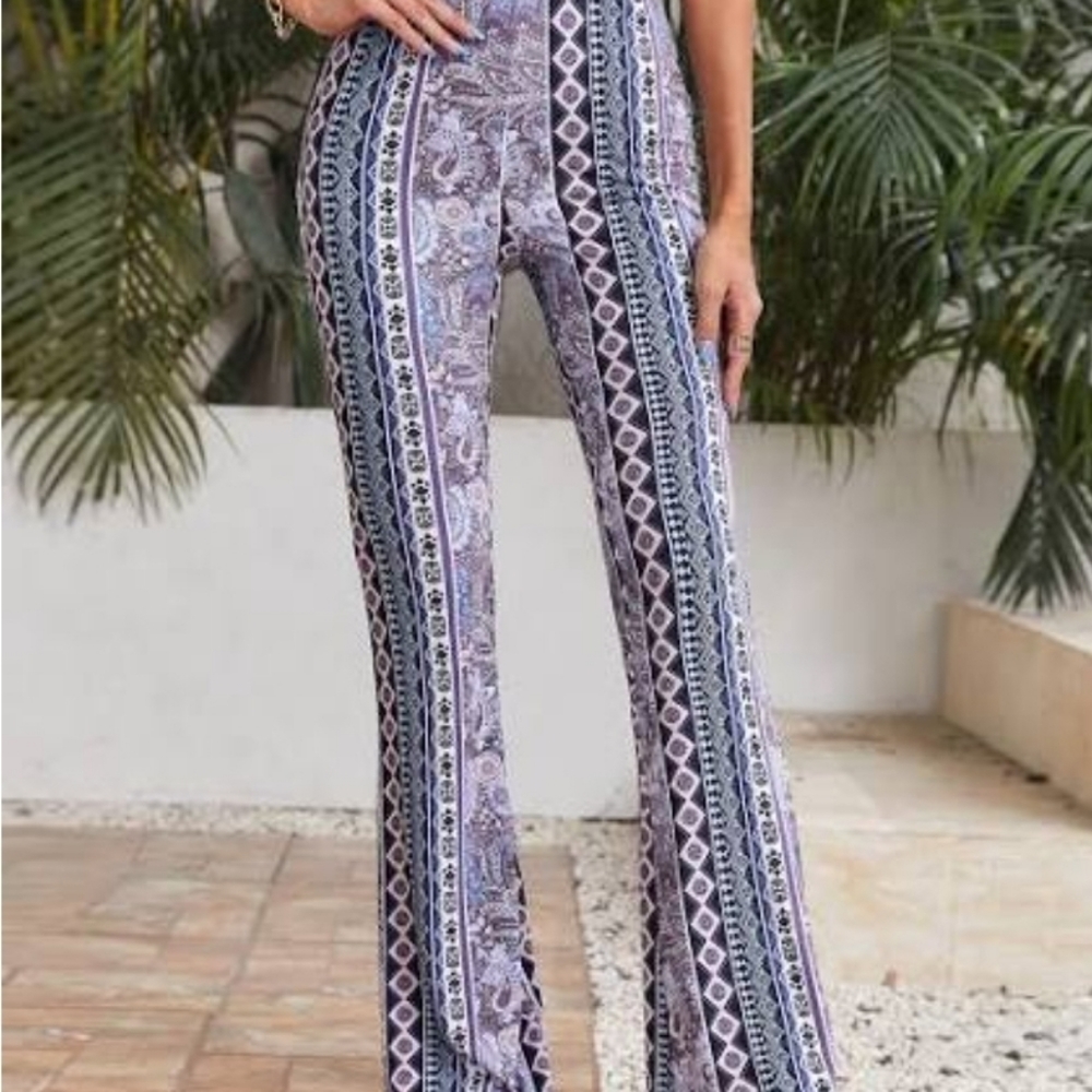 Shein high waisted flare pants